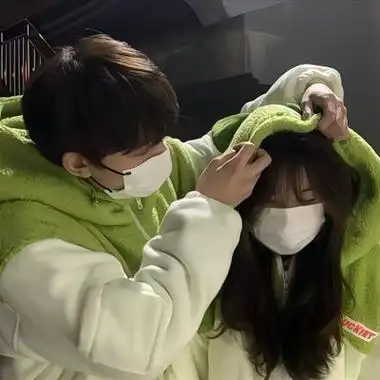 很可爱的情侣头像真人一对2022真人呆萌的情头最新版合集