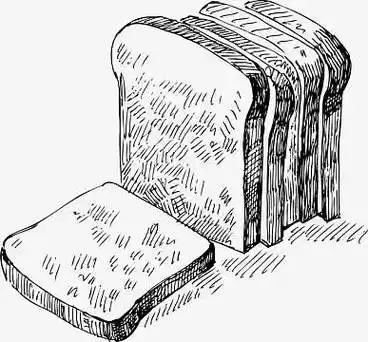 面包简笔画素材_面包简笔画图片元素-觅元素