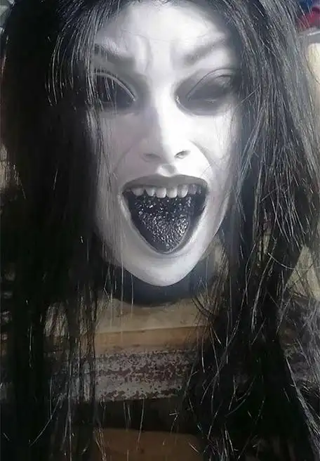 现货直发圣节恐怖面具鬼屋密室逃脱骷髅女鬼丧尸僵尸恶心吓人鬼脸头套