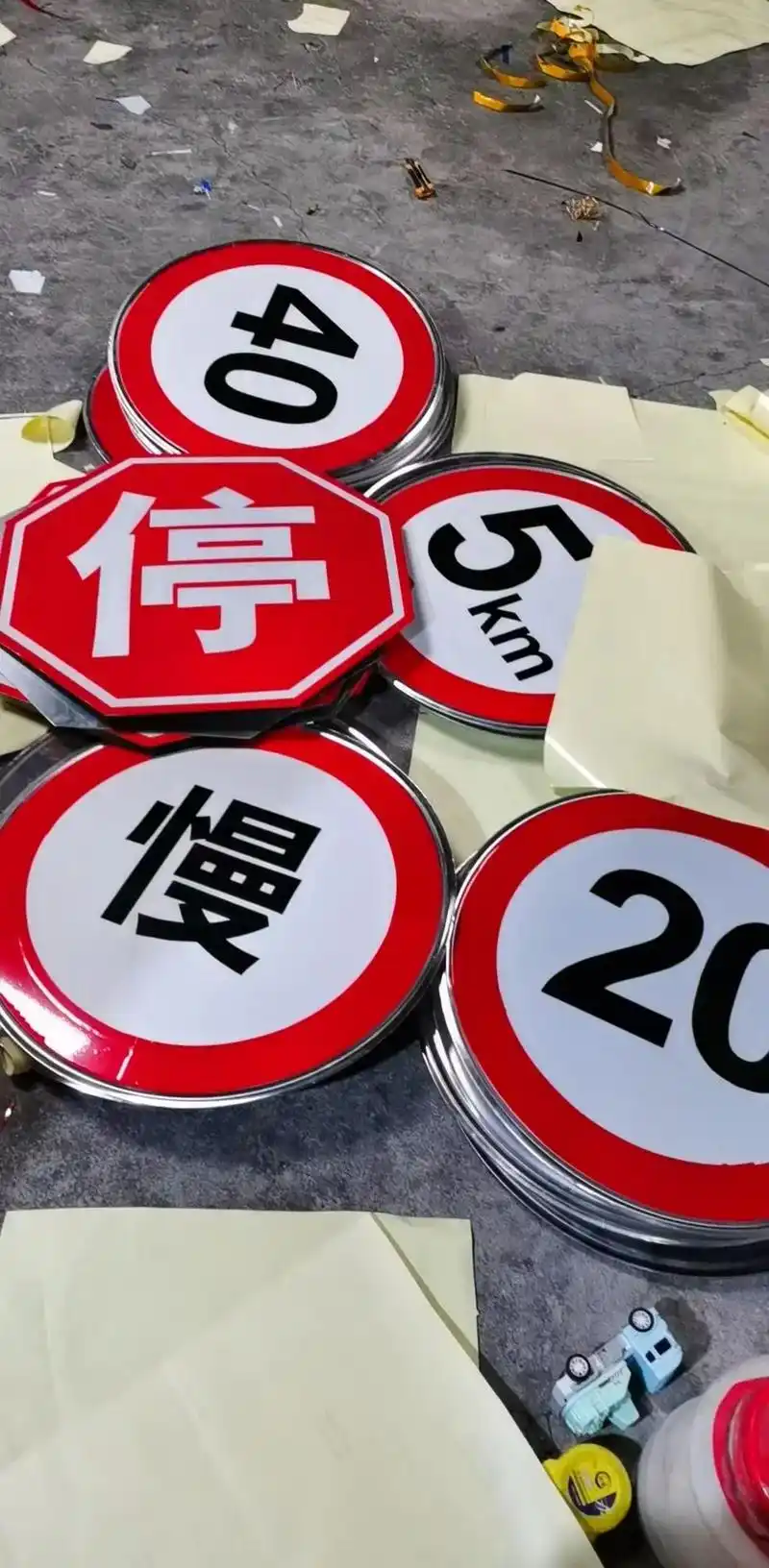 交通标志牌 #标识标牌 #交通设施 #交通标志手工制作 # - 抖音