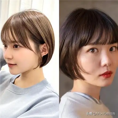 圆脸烫发发型图片,圆脸适合什么发型女烫发(今年火了一种发型叫"酒窝