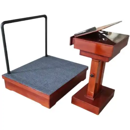 学校音乐大合唱指挥台实木三层四层伸缩合唱台指挥台移动折叠