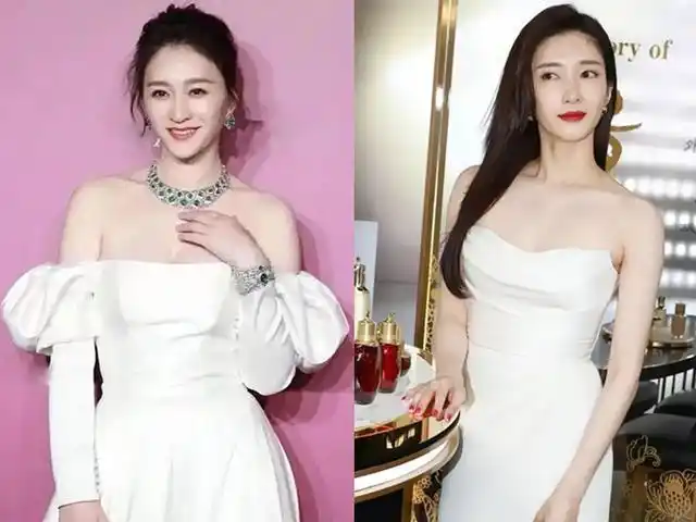 李小冉穿低领装亮相被指辨识度太低网友以为是江疏影