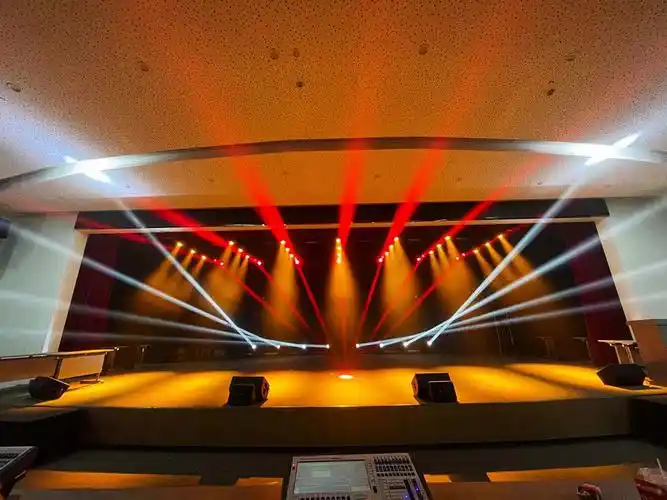 璀璨校园舞台,夜太阳灯光添光彩,礼堂,广州市夜太阳舞台灯光音响设备