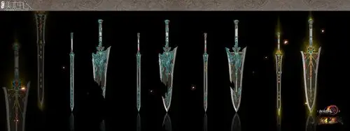 华光夺目剑网390级可成长橙武造型原画