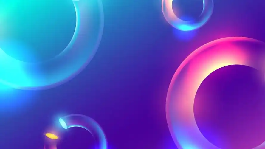 彩色3d圆环图片,4k高清其它图片,娟娟壁纸