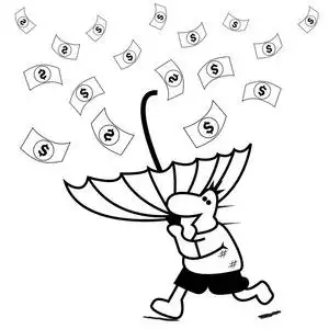 钱长在树上洗钱犯罪商业活动洗钱犯罪商业活动带钱图片沙滩桶铲子卡通