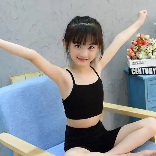 包邮女童发育期小背心5-6-7-8-9-10岁小学生女孩薄款棉质文胸大童