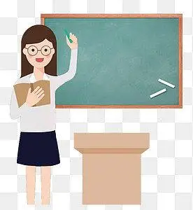 课堂讲课上课卡通老师