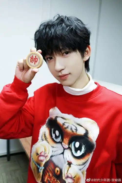 贺峻霖 虎迎锦绣吉星照