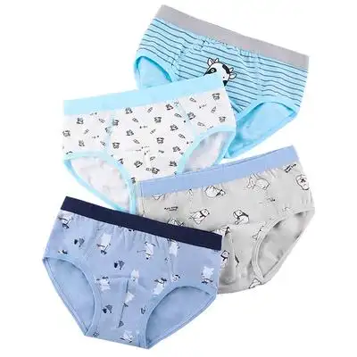 莫代尔儿童纯棉男童三角裤宝宝小童中大小男孩短裤不夹屁屁内裤