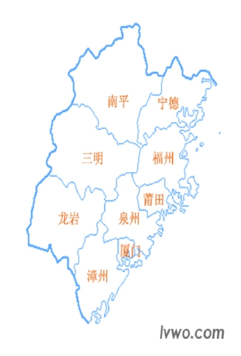 福建省地图