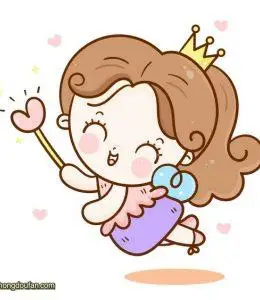 拿着爱心魔法棒的小仙女要如何画?