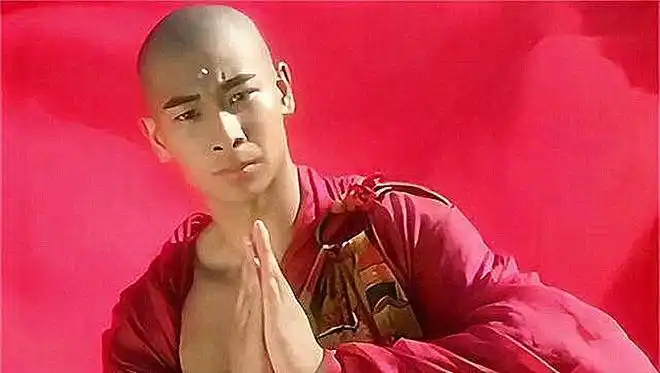 赵文卓在电影《青蛇》中,饰演过法海一角,是为数不多的光头形象.