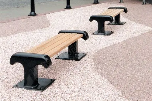 铸铁公园椅,户外休闲长椅,铁艺长凳,防腐木休闲坐凳