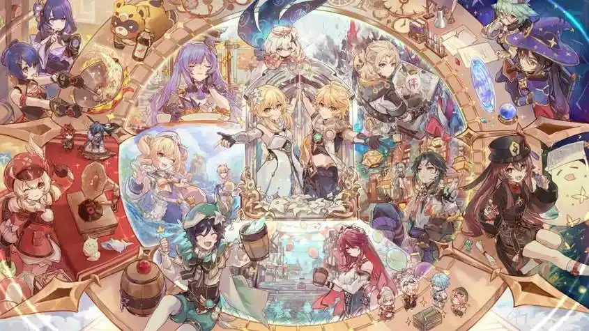 有没有大佬有没水印的这样全家福啊-原神社区-米游社