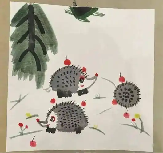 50种儿童水墨国画范画分享,简单易学