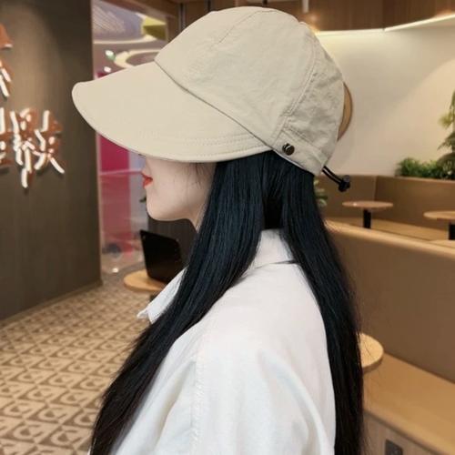 露思同款遮阳渔夫帽可调节防晒帽防紫外线太阳帽透气户外速干帽子