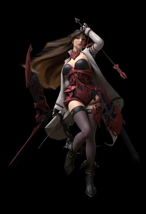 女射手|三维|人物/生物|suer55555 - 原创作品 - 站酷 (zcool)