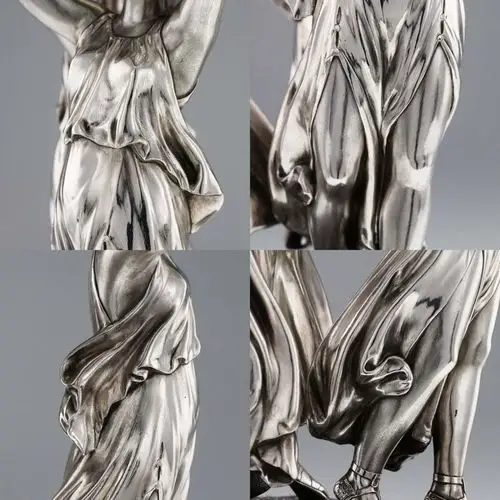 1842年英国伦敦925银美惠三女神桌中央大摆件