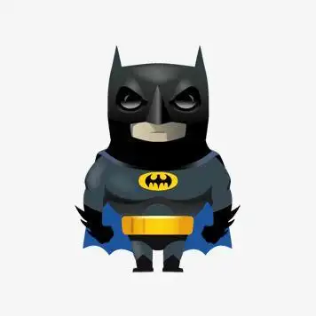 蝙蝠侠简笔画q版简笔画画一只蝙蝠侠儿童学画蝙蝠侠简笔画步骤入门