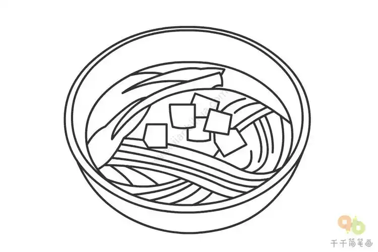 教你画汤面简笔画图片