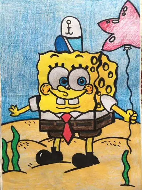 儿童画我喜欢的卡通人物