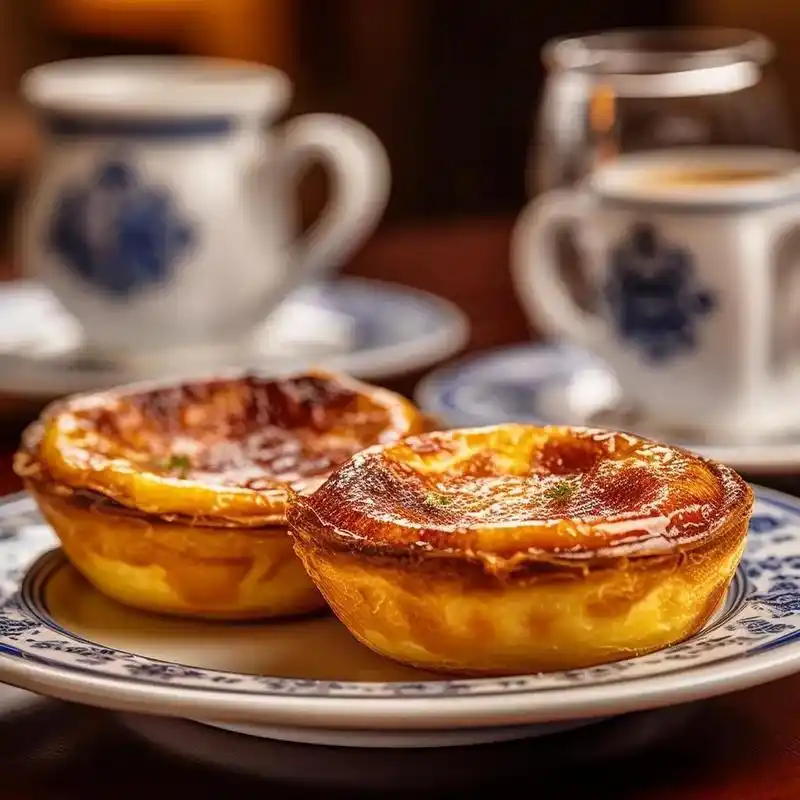 ai世界美食摄影|葡萄牙美食  蛋挞(pastel de nata):这是葡萄牙最有名