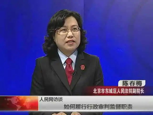 北京市东城区人民法院副院长陈春梅谈行政审判