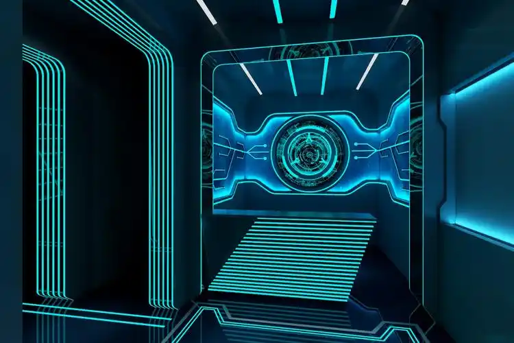 现代科技感酒吧效果图