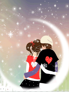 甜蜜的情侣240x320动态手机图片