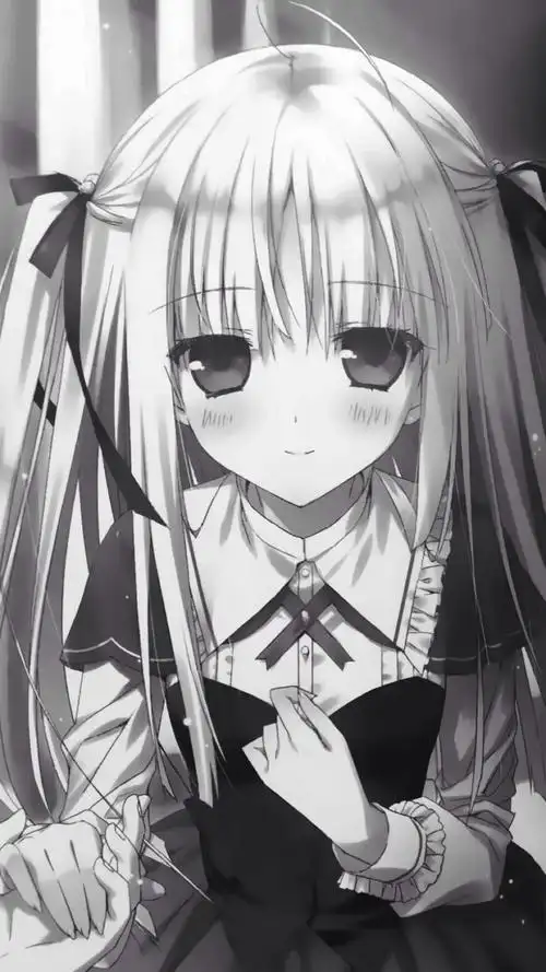 黑白二次元少女