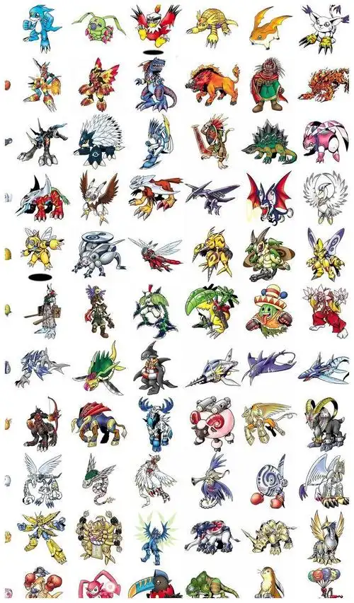 数码宝贝进化大全