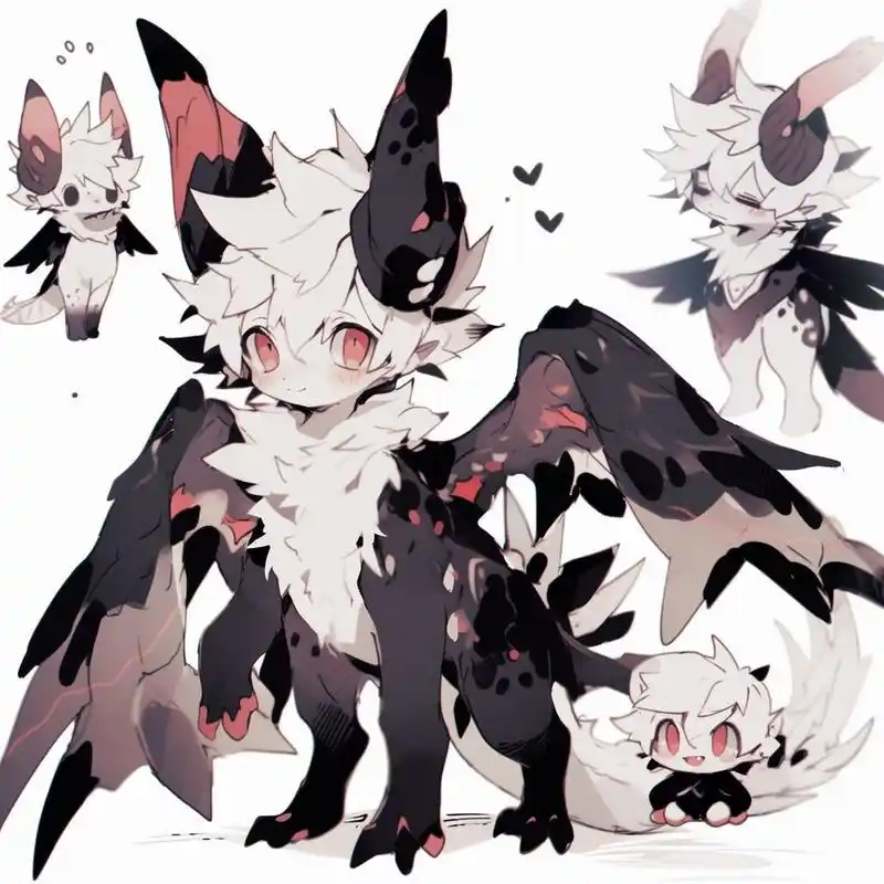 兽装福瑞兽设一组 声明:有能力的伙伴可以进行参考设计只能用来学习和