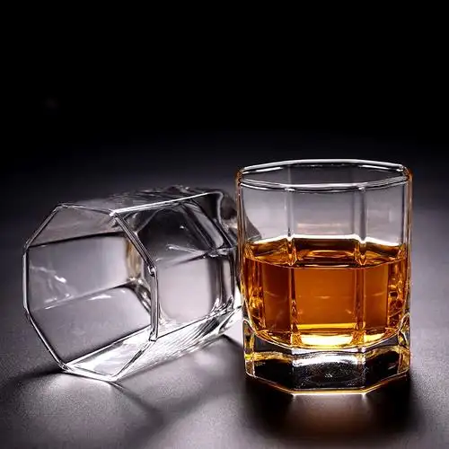 青苹果家用无铅玻璃杯子套装欧式威士忌酒杯啤酒杯耐热喝水杯ktv