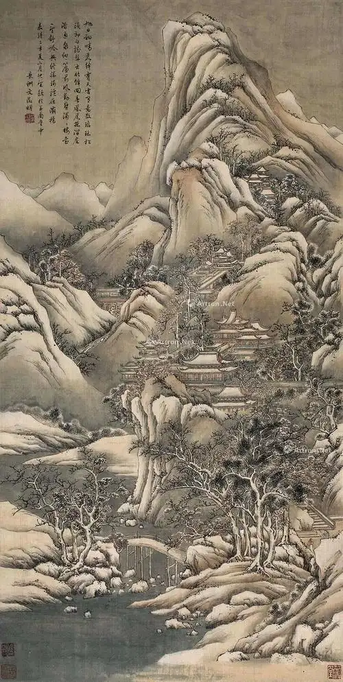 名家山水画初晴图欣赏