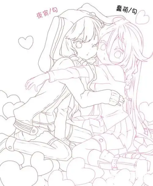 好看的动漫女孩绘画图片