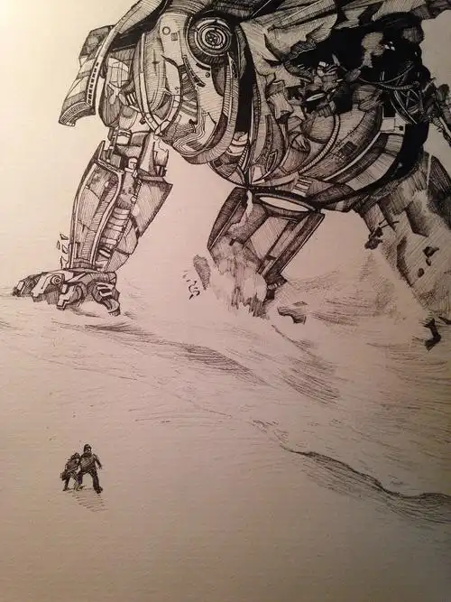 环太平洋机甲战士手绘有细节和过程图18p