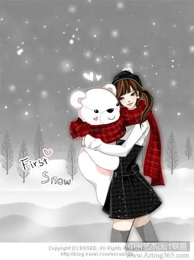 韩国ensee清新时尚插画设计欣赏