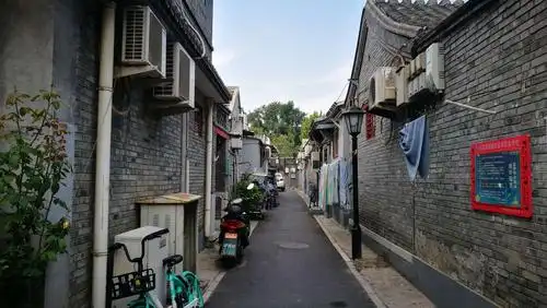 北京市地安门白米斜街.2019年9月20日.