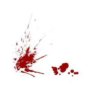 红色血迹免抠png透明图层素材