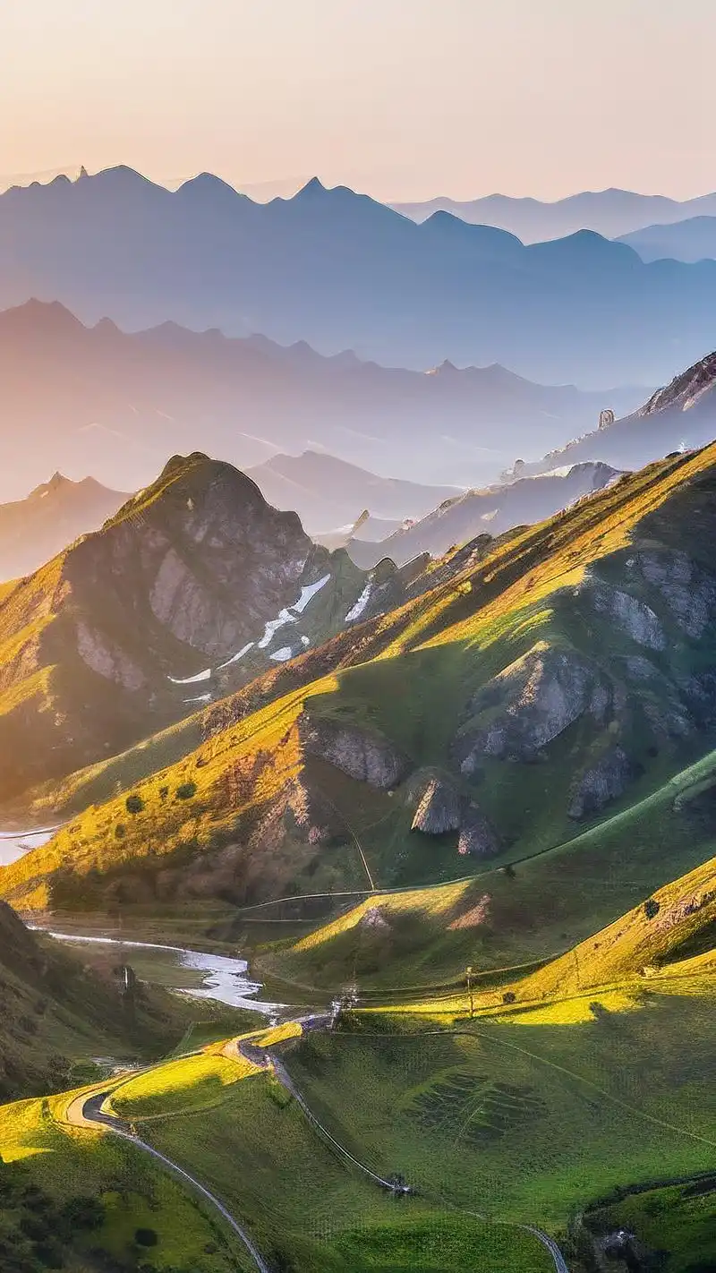 简约风山峦壁纸9015 亲们,给你们带来一组简约风格的山峦壁纸(≧