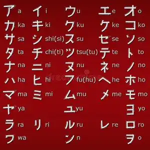 片假名日本片假名字母.照片