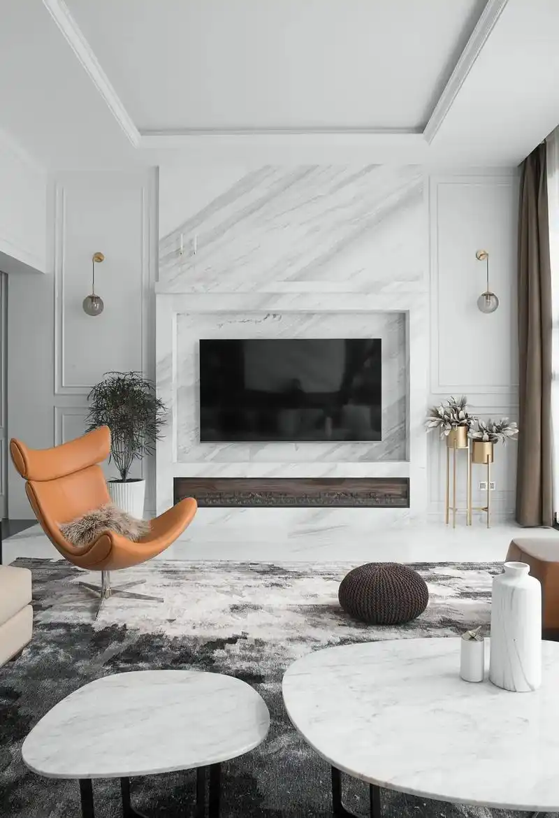 现代轻奢风别墅|舒适宜居的高级感住宅设计.