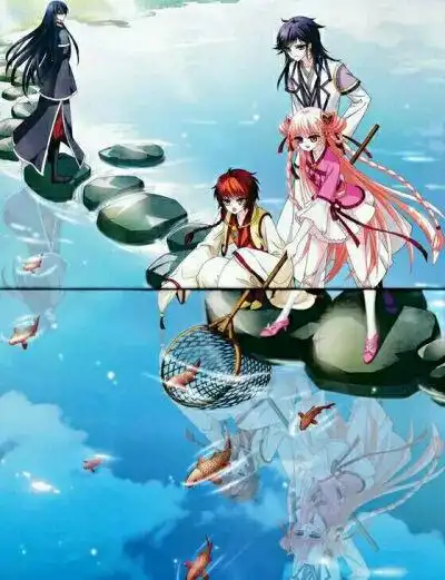 风起苍岚颜漠戈的q版手绘