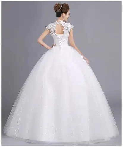 婚纱礼服2016新款夏季韩式一字肩拖尾孕妇婚纱双肩齐地新娘婚礼女