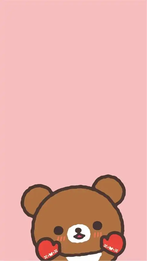 软萌可爱卡通小熊图片手机壁纸