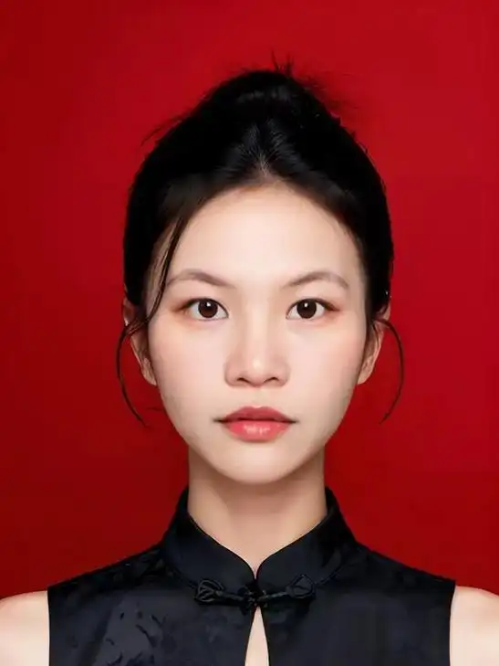 新中式|复古红底证件照