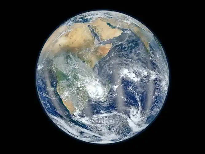 美丽的地球,星球,黑色的背景 壁纸