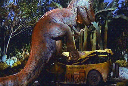 恐龙踩扁怪物gif动图_动态图_表情包下载_soogif